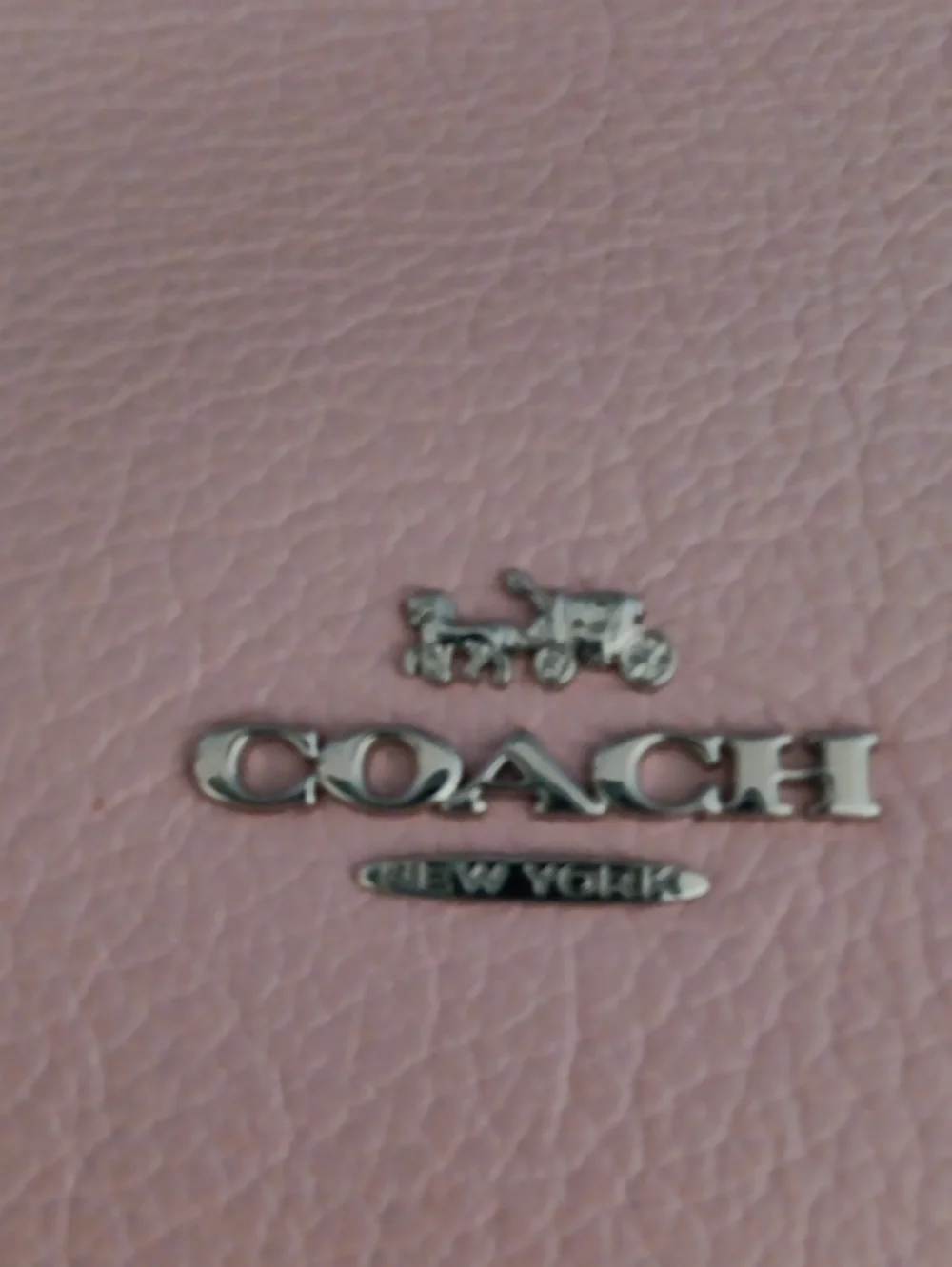 COACH GRAIN LEATHER Pink DREW SATCHEL 1 Owner Like New.